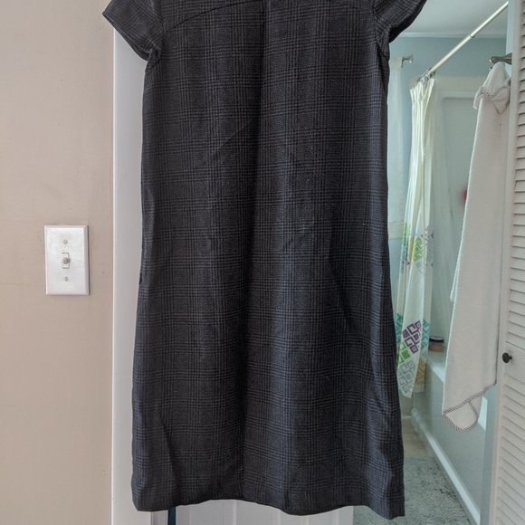 Gap Wool Plaid Gray Mini Dress - Picture 2 of 5
